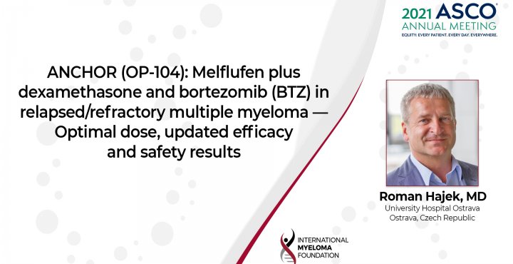 ASCO 2021  Melflufen plus dexamethasone and bortezomib in relapsed/refractory multiple myeloma