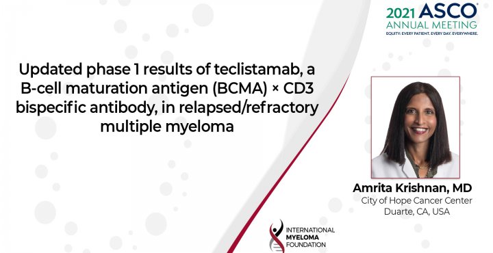 ASCO 2021 Updated results of teclistimab