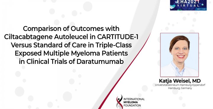 EHA 2021 Cilta-Cel vs standard of care in CARTITUDE-1 study