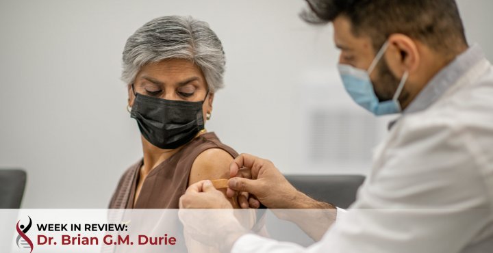 woman being vaccinated
