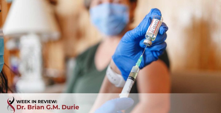Myeloma patient receives a COVID-19 booster shot