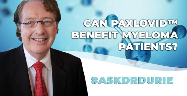 Paxlovid beneficial to myeloma patients.