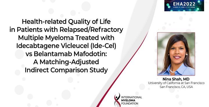 HRQoL in RRMM Pts Treated with Ide-Cel vs Belantamab Mafodotin