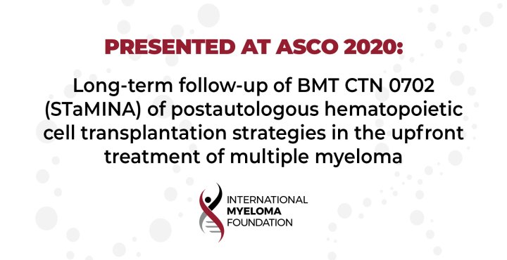STaMINA Trial in Multiple Myeloma from ASCO 2020