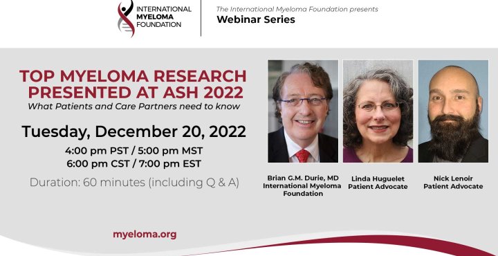 top myeloma research from ASH 2022 banner