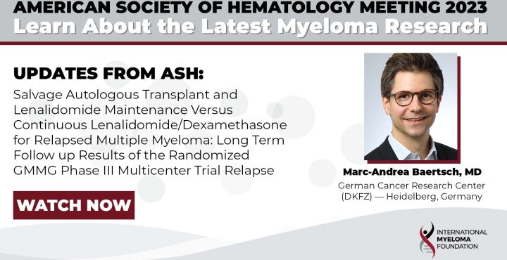 Salvage Autologous Transplant and Lenalidomide Maintenance Versus Continuous Lenalidomide/Dexamethasone for Relapsed Multiple Myeloma: Long Term Follow up Results of the Randomized GMMG Phase III Multicenter Trial Relapse