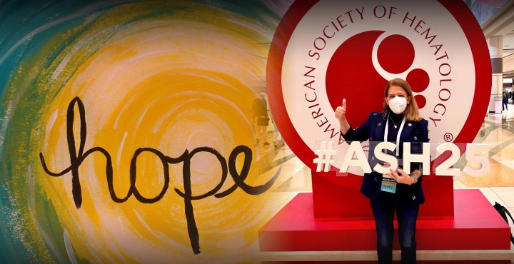 Myeloma Patient Terry Glassman at the American Society of Hematology meeting