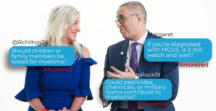 MGUS, High-Risk Myeloma, Relapse & Dexamethasone Side Effects | Your Questions Answered