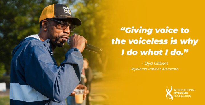 oya gilbert hip hop artist and myeloma patient