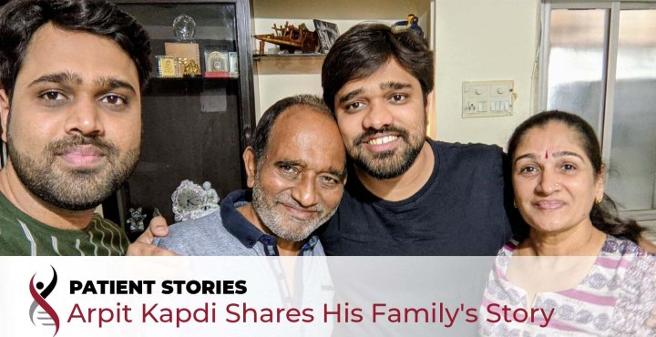 Arpit Kapdi and his family