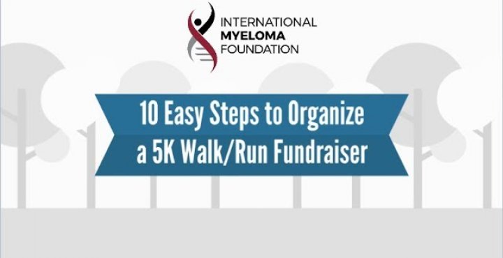 Fundraising banner text:5k walk/run