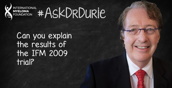 Dr. Durie in front of a chalk board