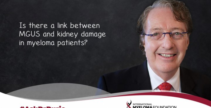 Slide about MGUS and kidney damage