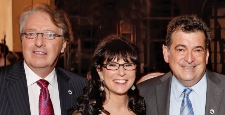 Brian G.M. Durie, MD; Susie Durie,  IMF President and CEO; Michael Katz deceased multiple myeloma patient