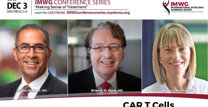 Dr. Brian Durie, Dr. Joseph Mikhael and Dr. Maria Victoria Mateos