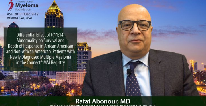 Rafat Abonour, MD at ASH talks t(11;14)  at ASH Convention 2017