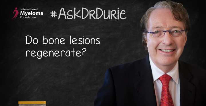 Dr.Durie answers the question do bone lesions regenerate.