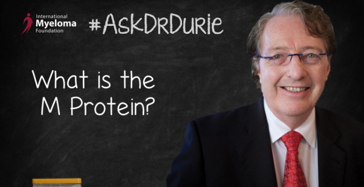  Dr. Durie answers a question about the M protein.