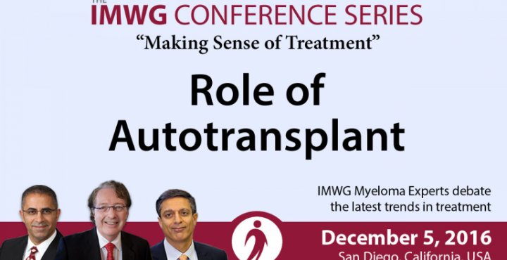 Auto Transplant Conversation At The 58th Annual ASH Meeting 