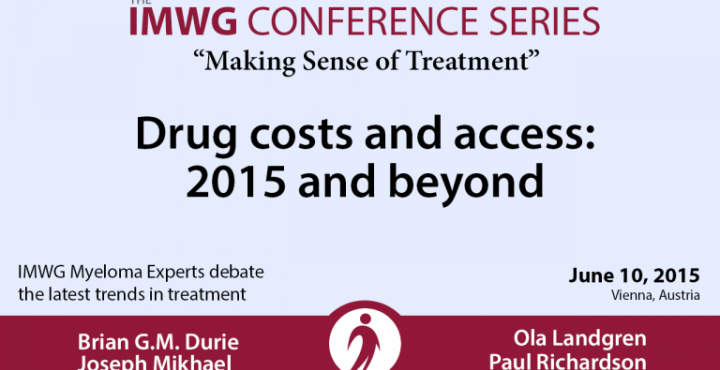 IMWG Myeloma Experts June 10, 2015:  Drs. Brian Durie, Joseph Mikhael, Ola Landgren, and Paul Richardson 