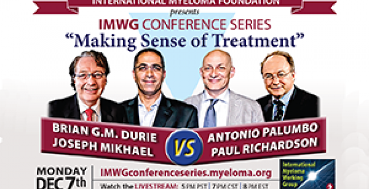 57th ASH Annual Meeting | Dec. 7, 2015  Drs. Brian GM Durie, Joseph Mikhael, Antonio Palumbo, and Paul Richardson