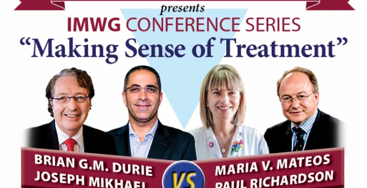 Drs. Durie, Joseph Mikhael,Paul Richardson, and Maria Victoria Mateos at ash 2016
