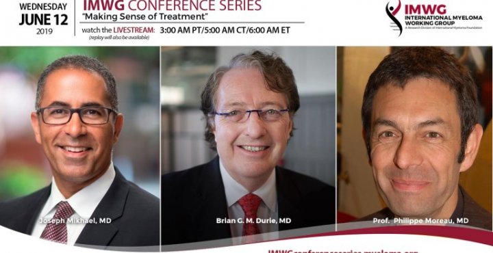 Image of Dr. Joseph Mikhail, Brian Durie, and Philippe Moreau