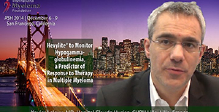 Dr. Xavier Leleu at ASH convention 2014