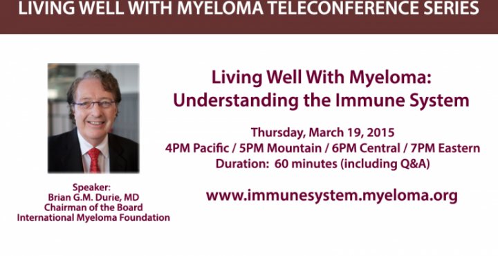 Dr. Durie's headshot on a banner with text that reads "Understanding The Immune System"