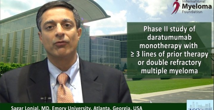 Dr. Sagar Lonial at ASCO convention 2015