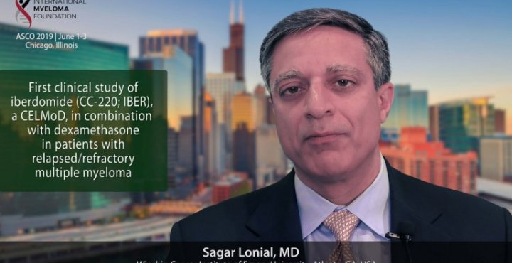 title card for Dr. Lonial's ASCO abstract