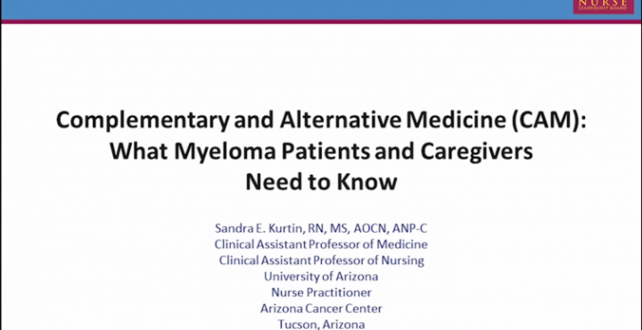  Sandra E. Kurtin, RN, MS, AOCN®, ANP-C, discusses Complementary & Alternative Medicines 