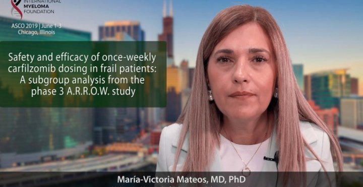 title card for ARROW study presented by Dr. Mateos at ASCO 2019