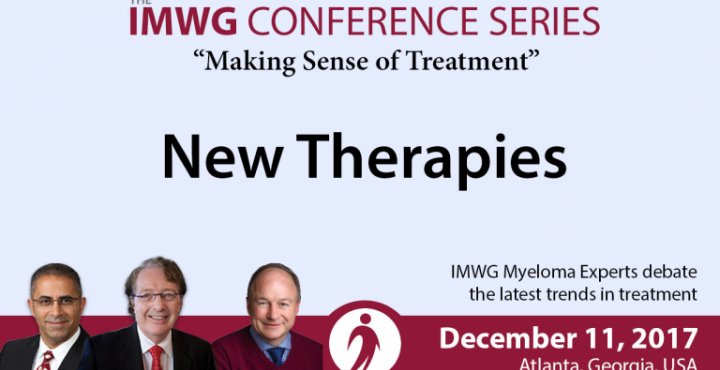 Drs. Brian G.M. Durie, Joseph Mikhael, and Paul Richardson discusses the New Therapies for Multiple Myeloma during the IMWG Conference Series at ASH 2017 