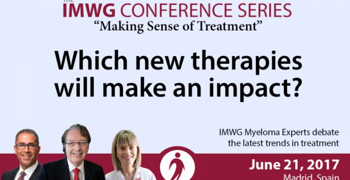 Drs. Brian G.M. Durie, Joseph Mikhael, and Maria V. Mateos discuss the latest news and trends in the treatment of Multiple Myeloma at the 8th IMWG