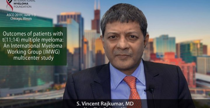 title card for Dr. Rajkumar's interview at ASCO 2019