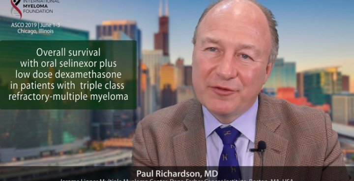 title card for Dr. Paul Richardson's abstract presented at ASCO 2019