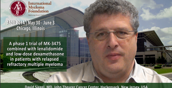 David Siegel, MD AT ASCO convention 2014