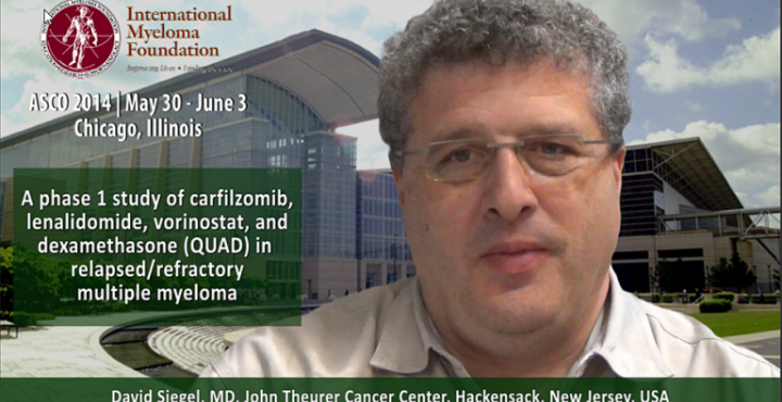 David Siegel, MD AT ASCO convention 2104