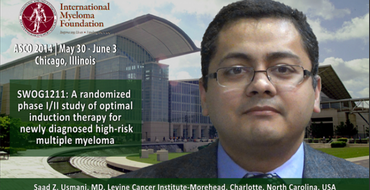 Saad Z. Usmani, MD at ASCO 2014