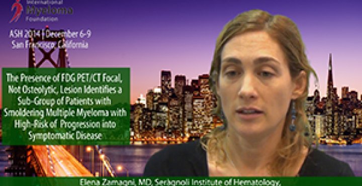 Dr. Elena Zamagni at ASH convention 2014