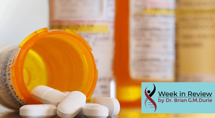 Medication spills out of a prescription container