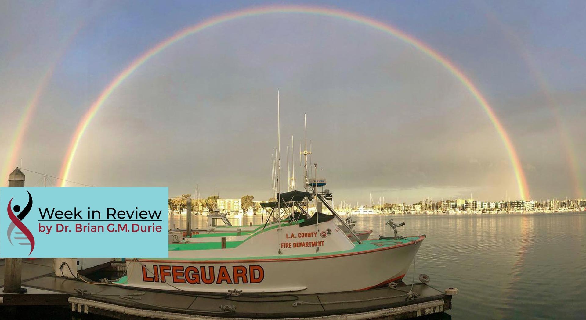 Lifeguard boat rainbow