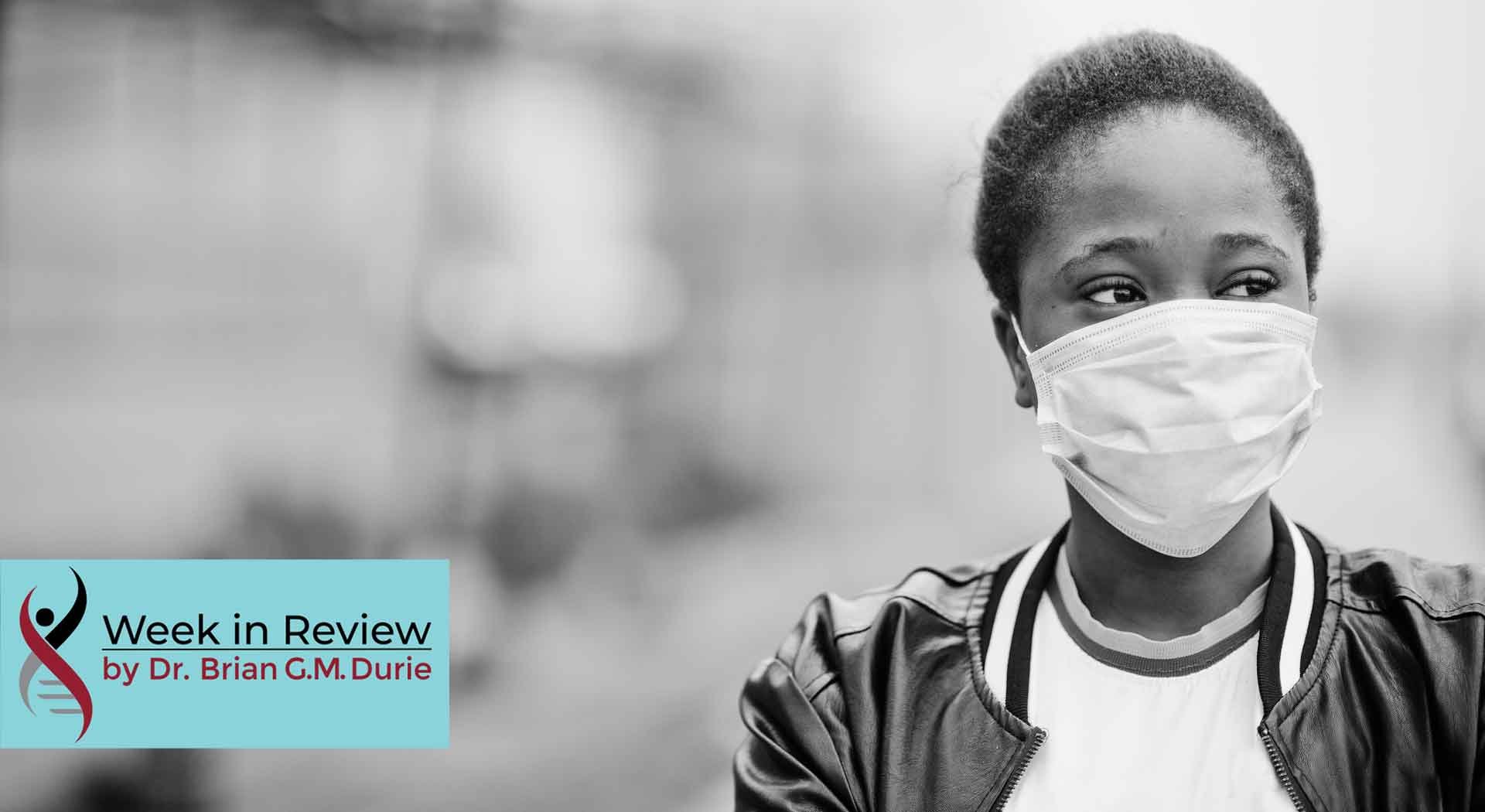 Black woman wearing face mask