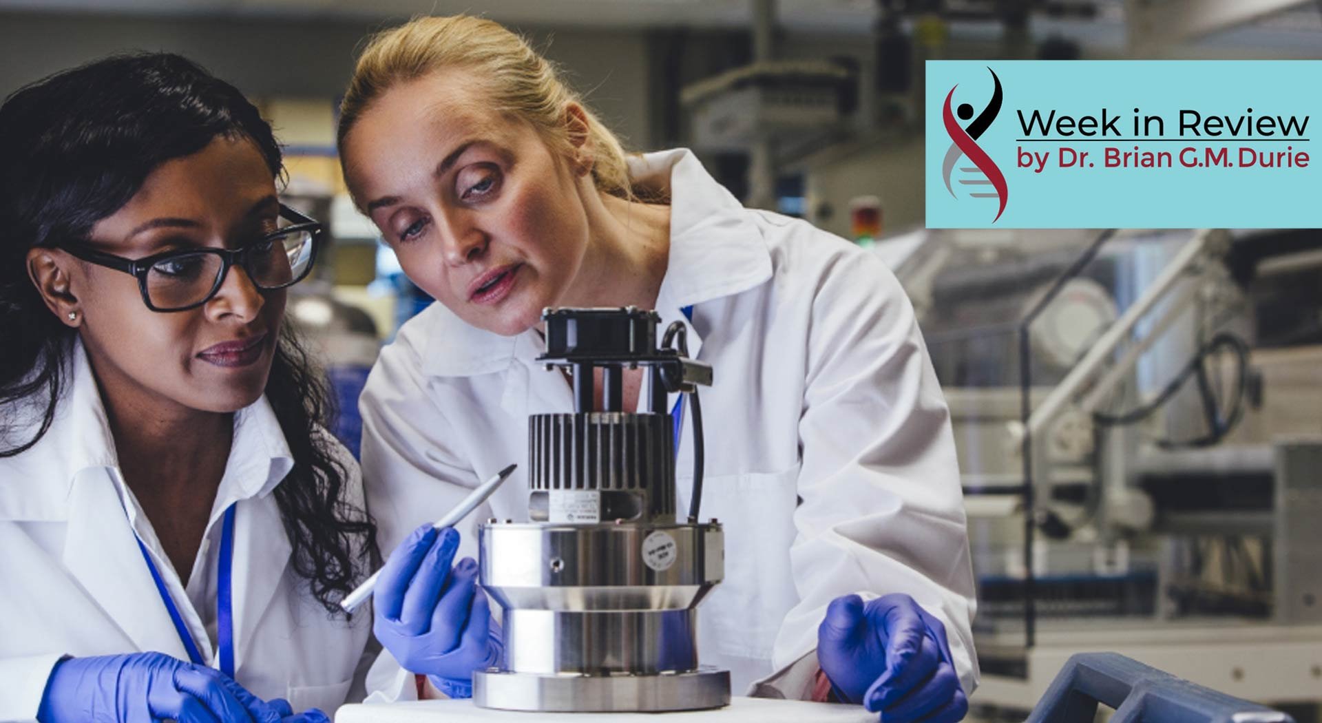 two doctors doing research in a lab
