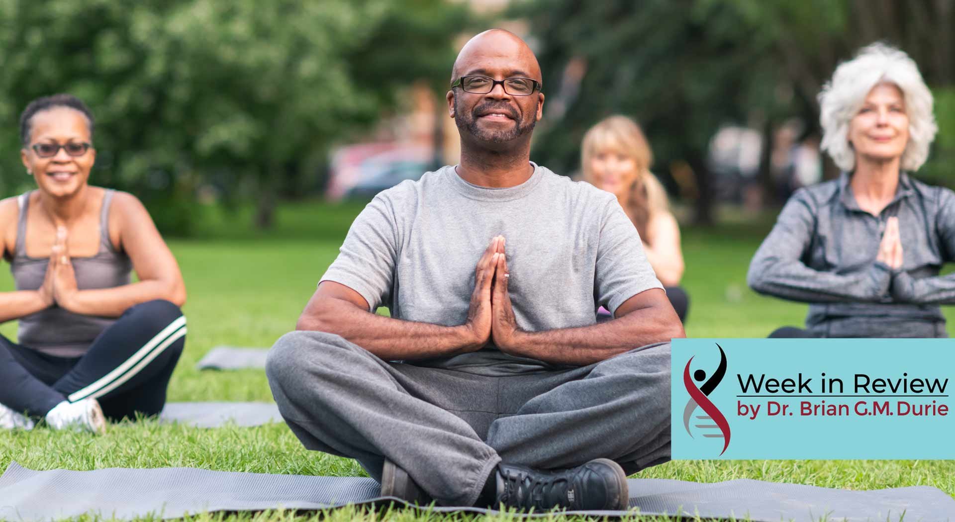 People Meditating Outdoors