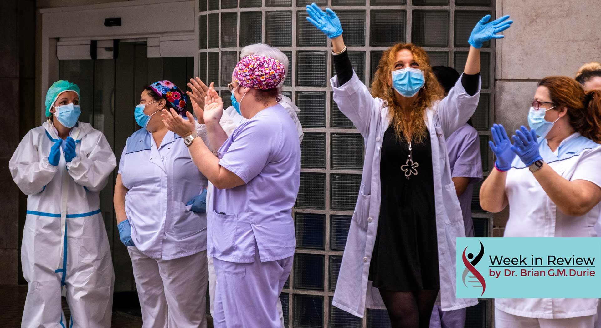 nurses celebrating