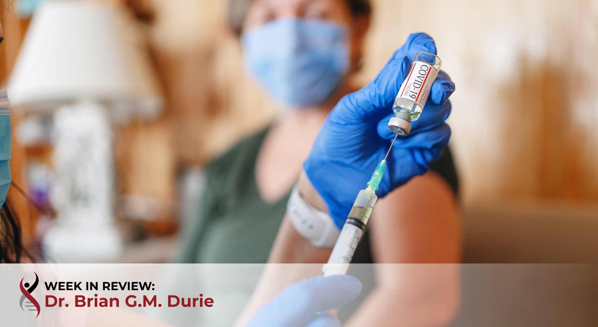 Myeloma patient receives a COVID-19 booster shot