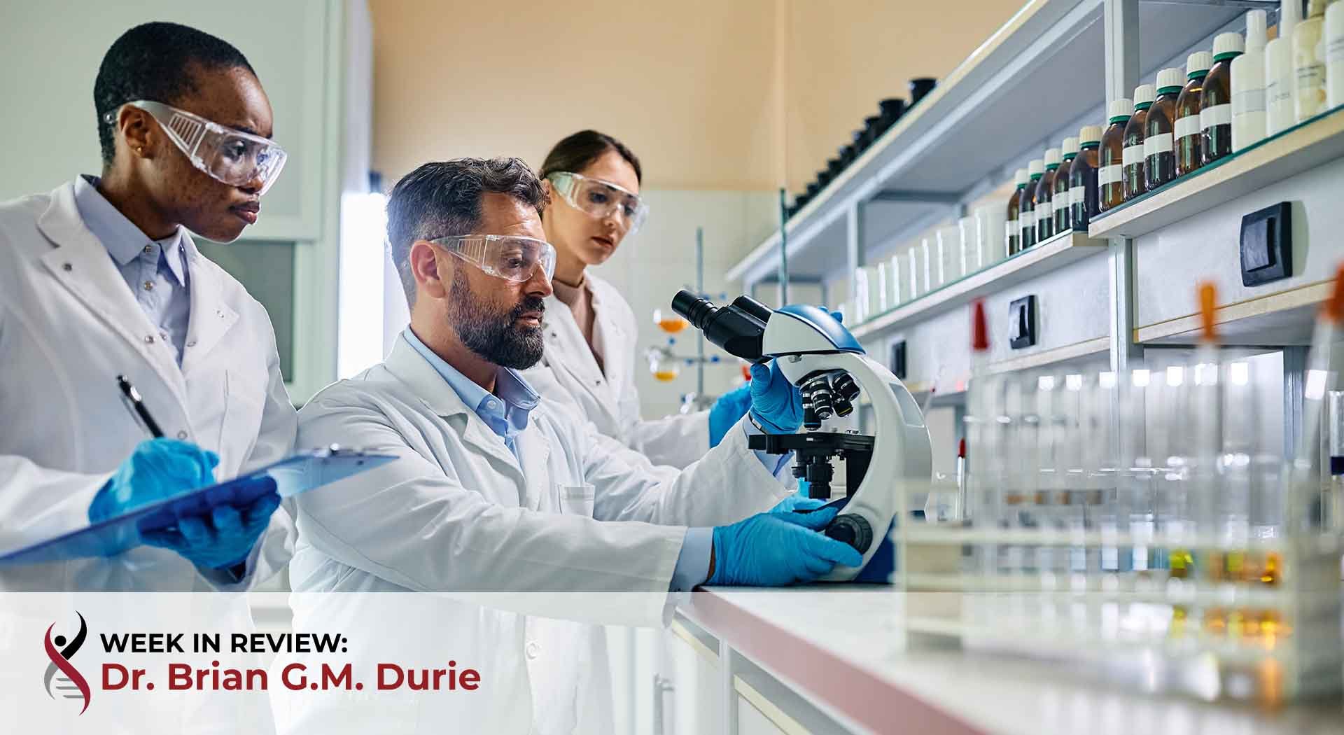 Scientists working at a research lab