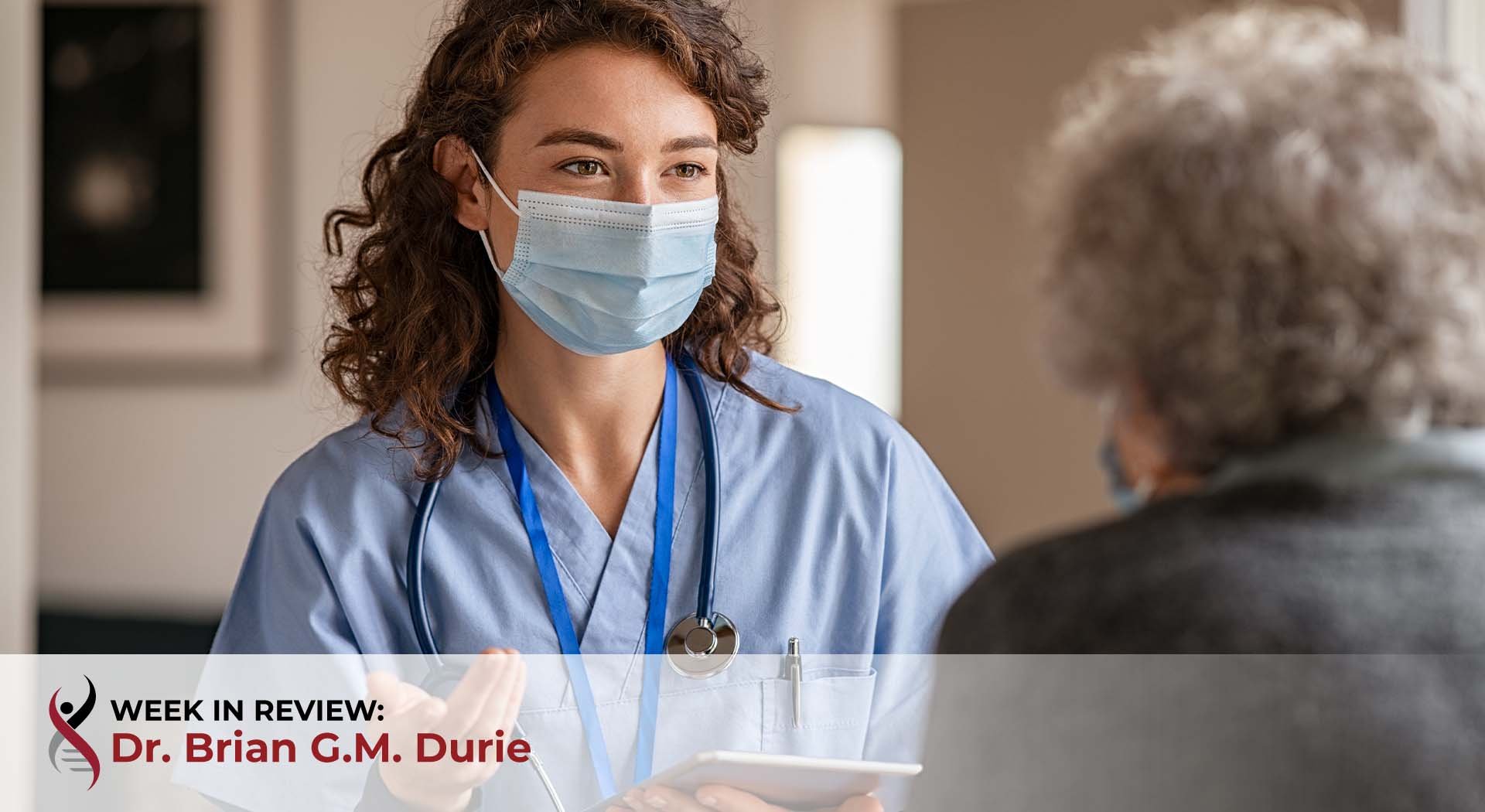 female doctor speaks to patient